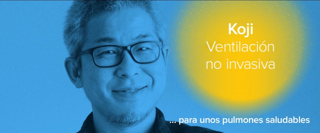 Historia de Koji, ventilación no invasiva